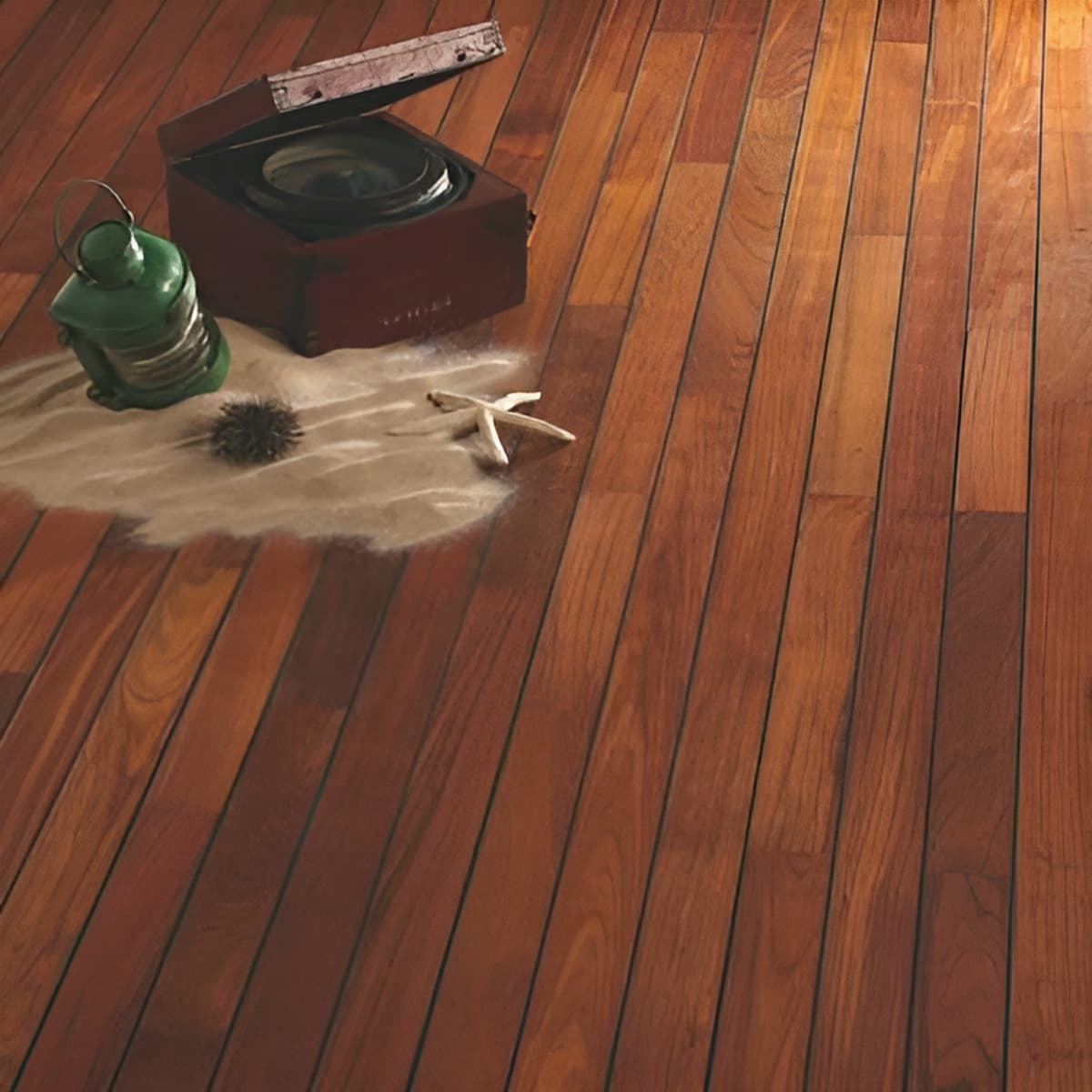 Parquet en bois massif exotique Teck