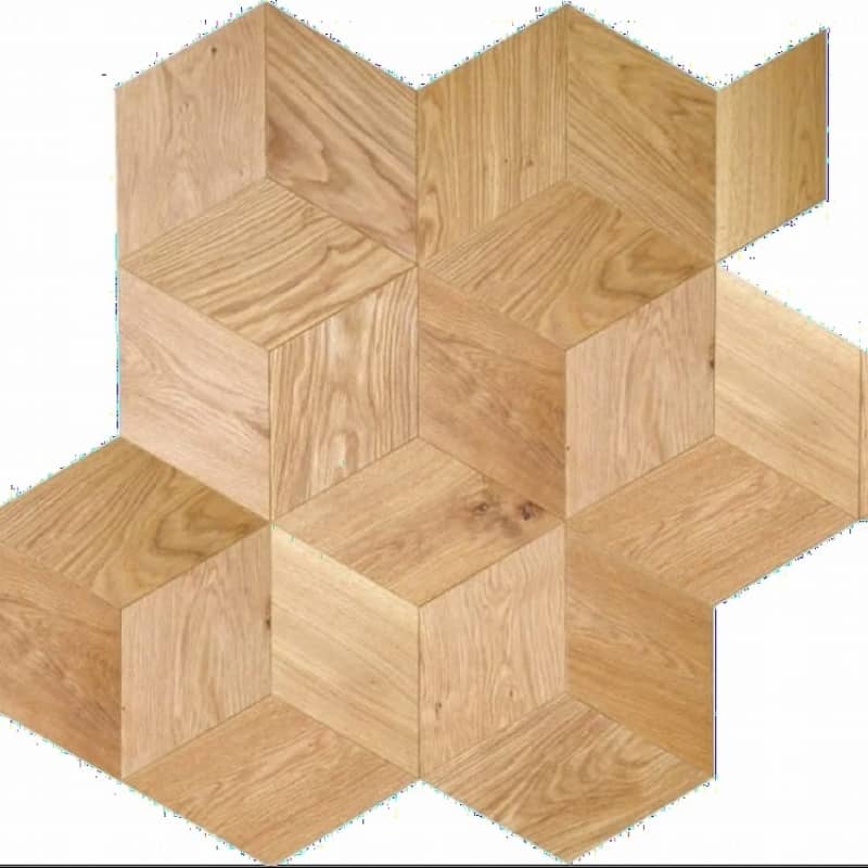 Parquet en chêne contrecollé à motif Weave