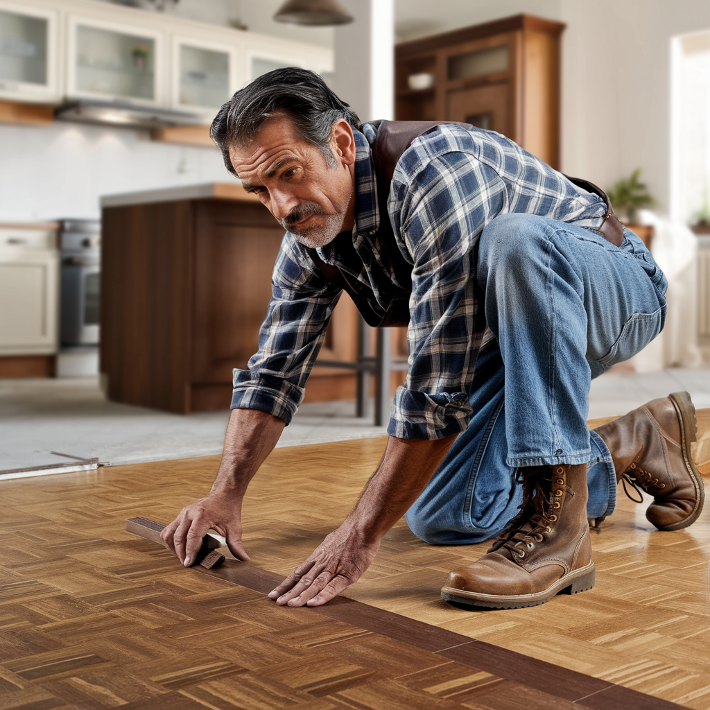 Notre processus d'installation de parquet en cuisine