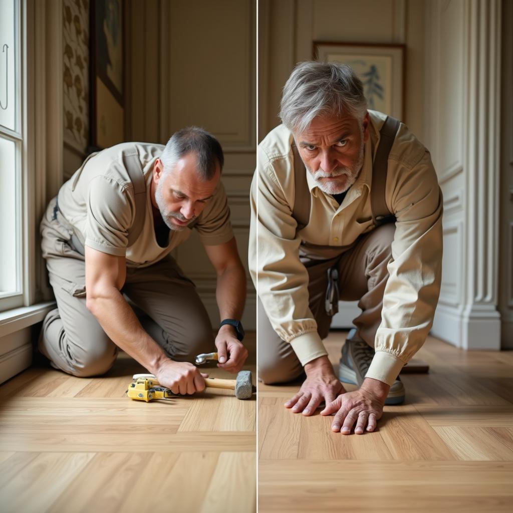 Parquet contrecollé vs <a href=